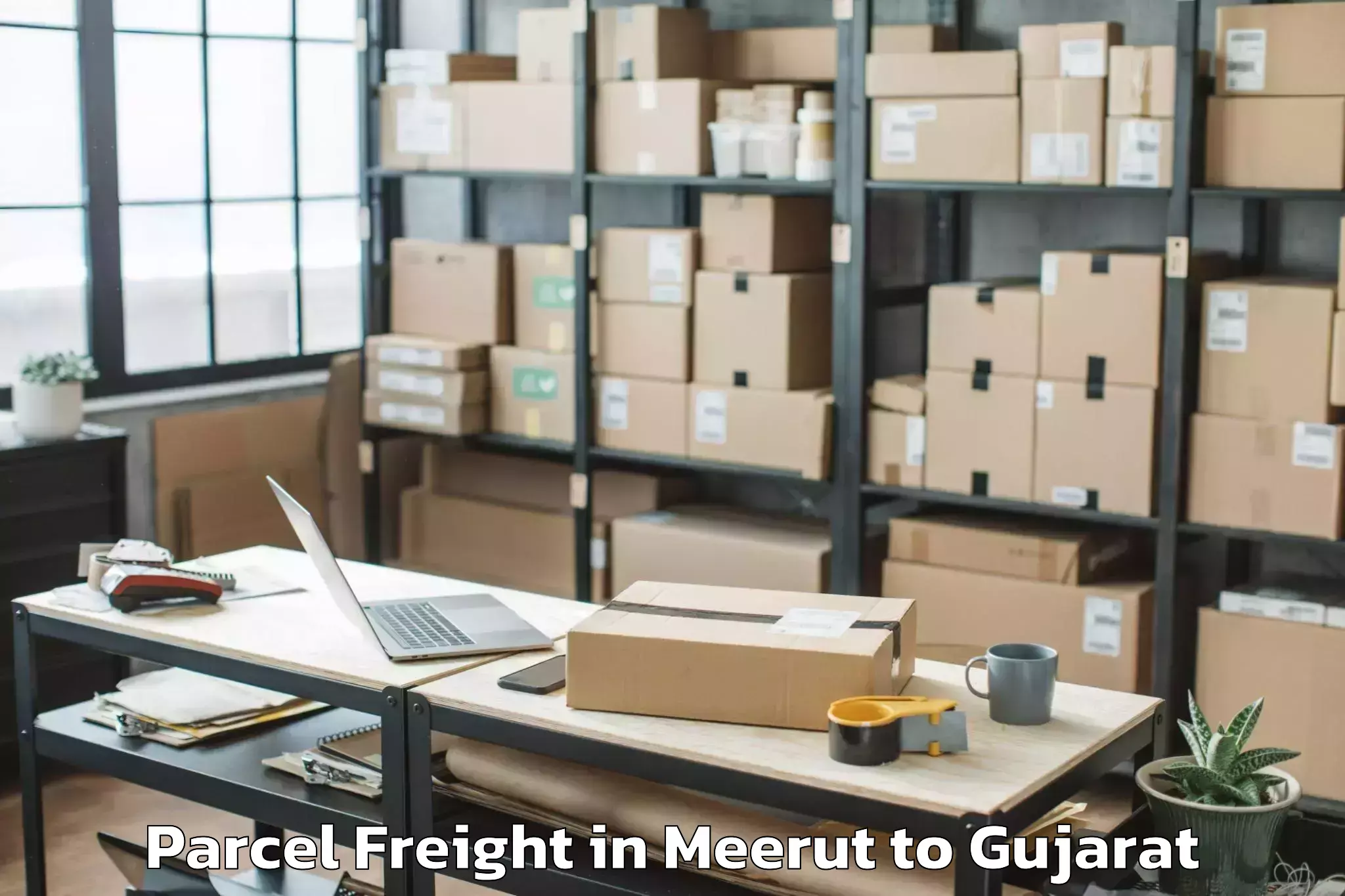 Comprehensive Meerut to Mahesana Parcel Freight